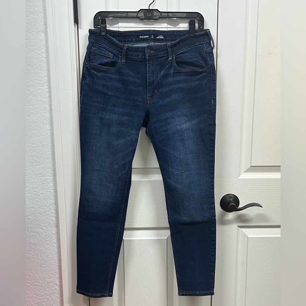 Old Navy Dark Blue Rockstar Super Skinny Jeans